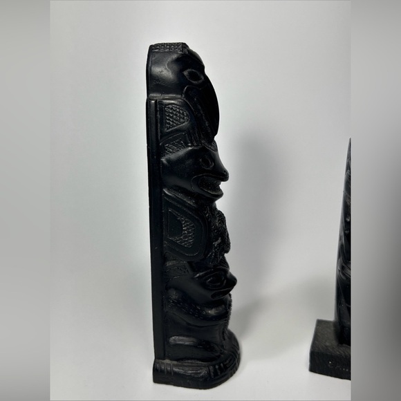 Boma Canada Totem Raven Desk Curio Souvenir Black Native 7” Vintage - Picture 4 of 9